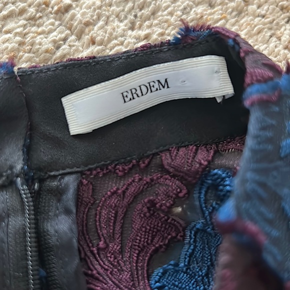 ERDEM Beautiful Blue/Purple Floral Design Sleeveless Dress **Size 8** 🌺🌺 - Picture 4 of 5